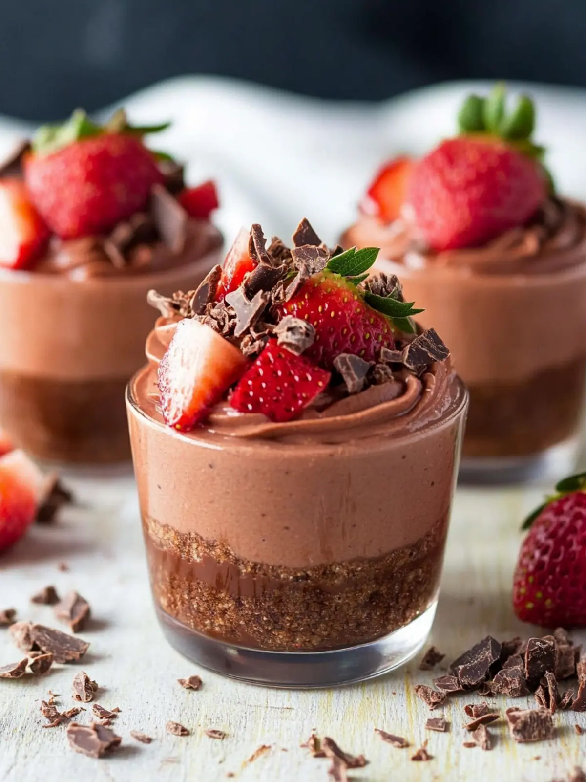 Sweet, Creamy Strawberry Chocolate Mousse Cups Perfect for Parties 4 Sweet, Creamy Strawberry Chocolate Mousse Cups That Are Perfect For Parties