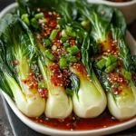 Quick Bok Choy with Ginger Chili Sauce: A Colorful Flavor Rush 2 Quick Bok Choy with Ginger Chili Sauce: A Tasty Delight!