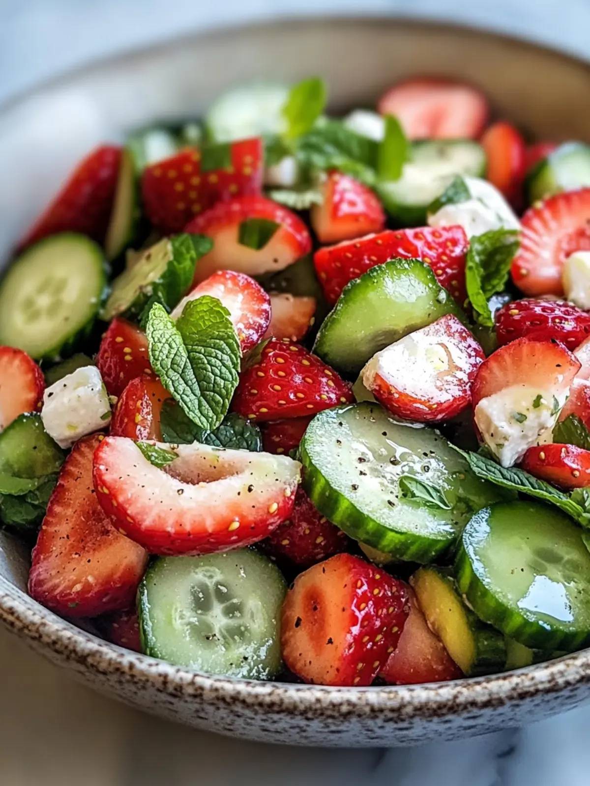 Refreshing Strawberry Cucumber Salad Recipe You'll Love 2 Strawberry Cucumber Salad Recipe