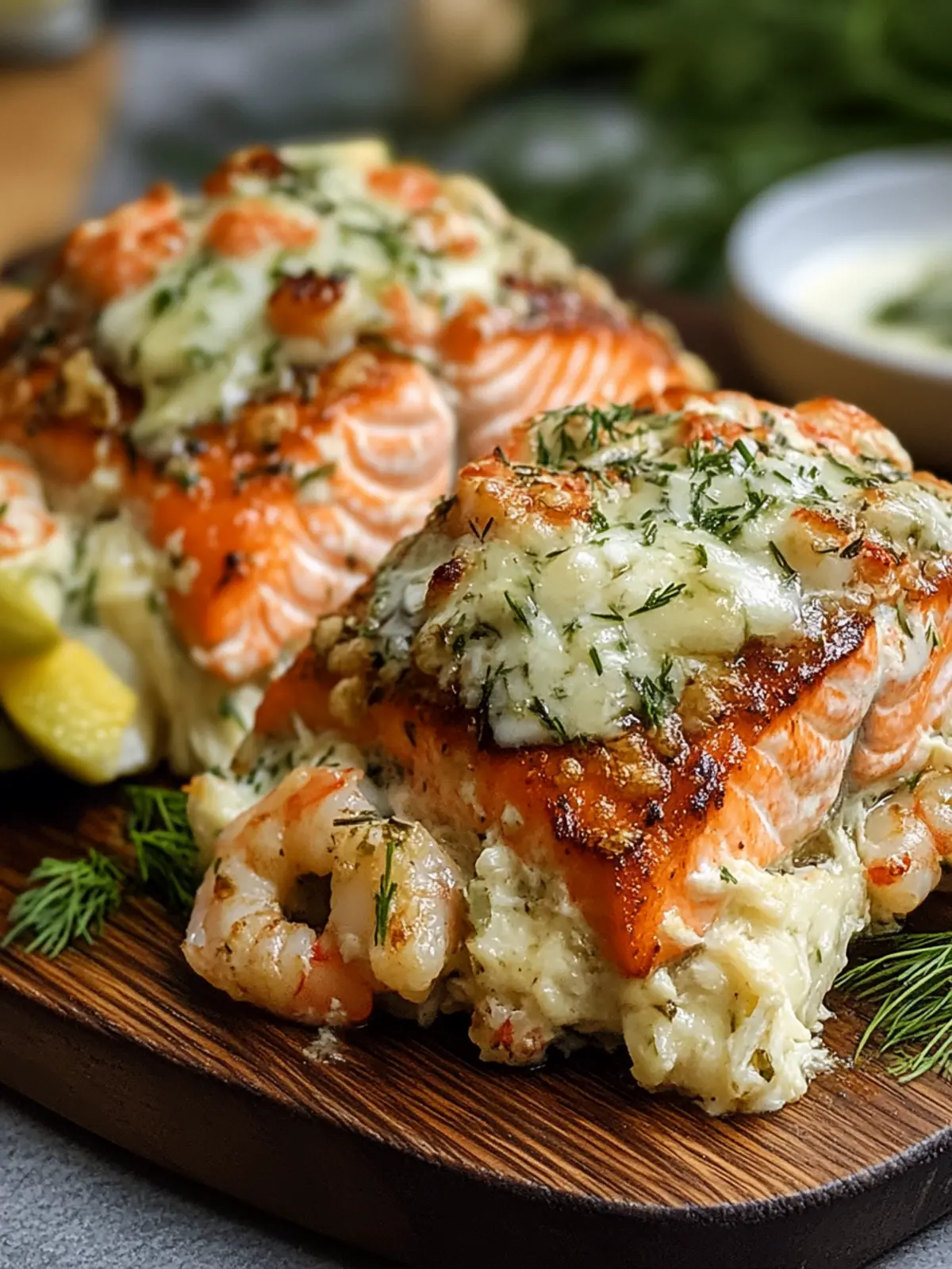 Crab Shrimp Stuffed Salmon: Elevate Your Dinner Game Today 2 Crab Shrimp Stuffed Salmon