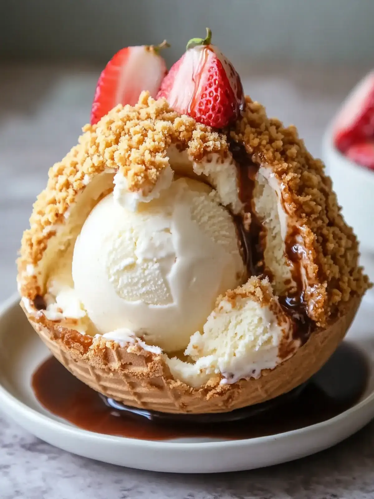 Crispy Air Fryer Fried Ice Cream: Indulgence without Mess 3 Crispy Air Fryer Fried Ice Cream : No Deep Frying Needed!