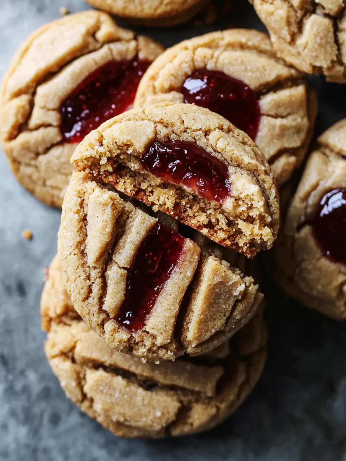 Peanut Butter and Jelly Cookies That Take You Back to Childhood 5 Peanut Butter and Jelly Cookies