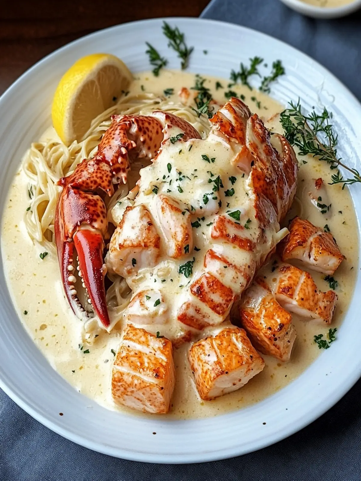 Cajun Lobster, Crab, and Salmon Alfredo is Irresistible Bliss 4 Cajun Lobster, Crab, and Salmon Alfredo is Irresistible!