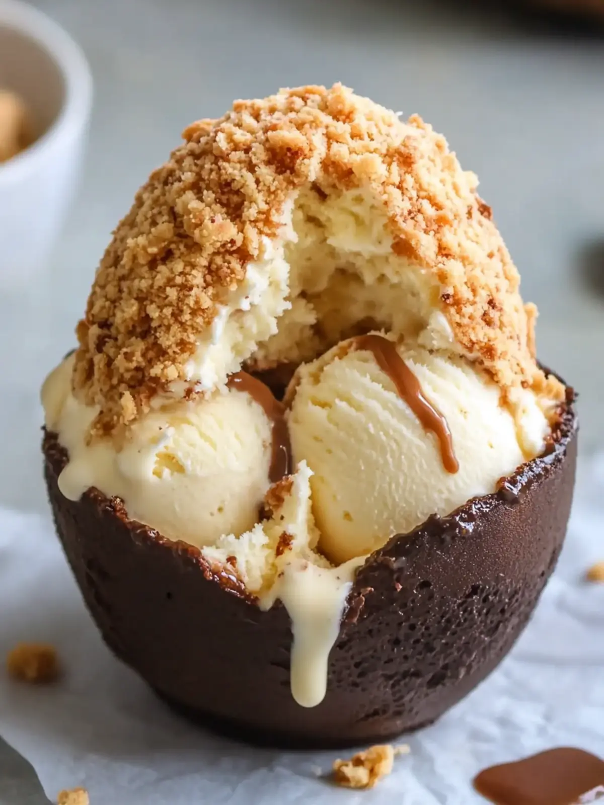 Crispy Air Fryer Fried Ice Cream: Indulgence without Mess 4 Crispy Air Fryer Fried Ice Cream : No Deep Frying Needed!