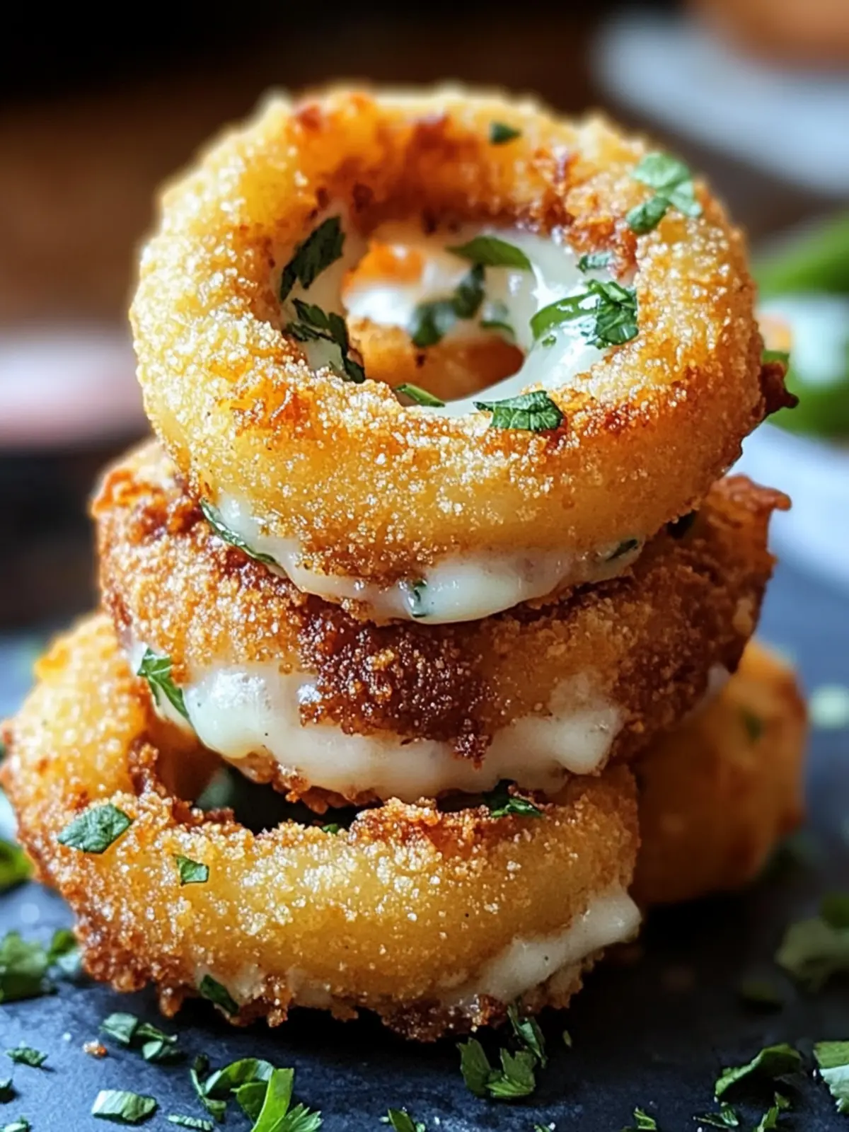 Crispy Jalapeño Popper Stuffed Onion Rings for Epic Snacking 5 Jalapeño Popper Stuffed Onion Rings