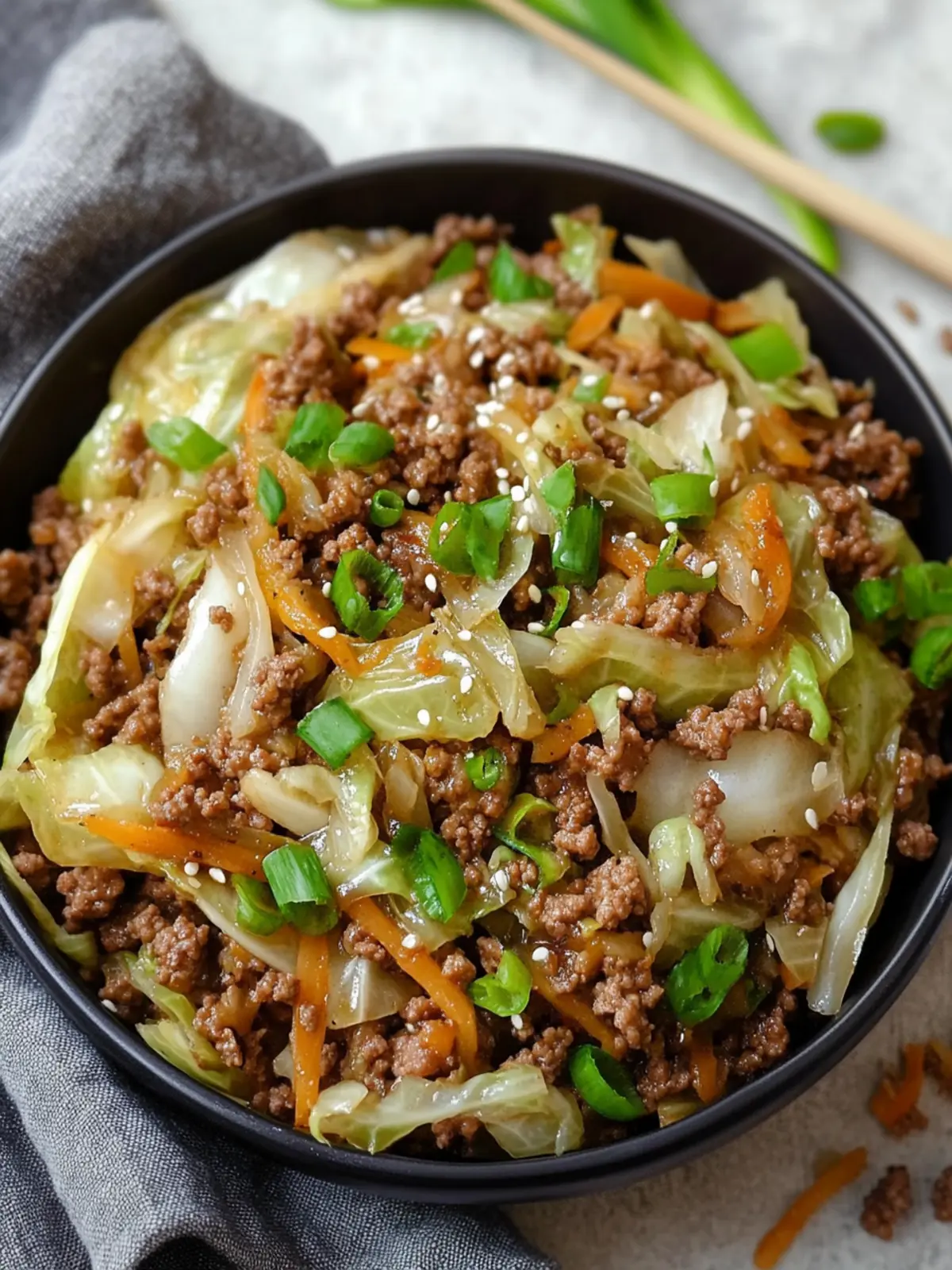 Irresistible Low Carb Mongolian Ground Beef Cabbage Done Quick 2 Irresistible Low Carb Mongolian Ground Beef Cabbage