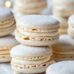 Irresistible Vanilla Macarons with Silky Buttercream Filling 6 Vanilla Macarons