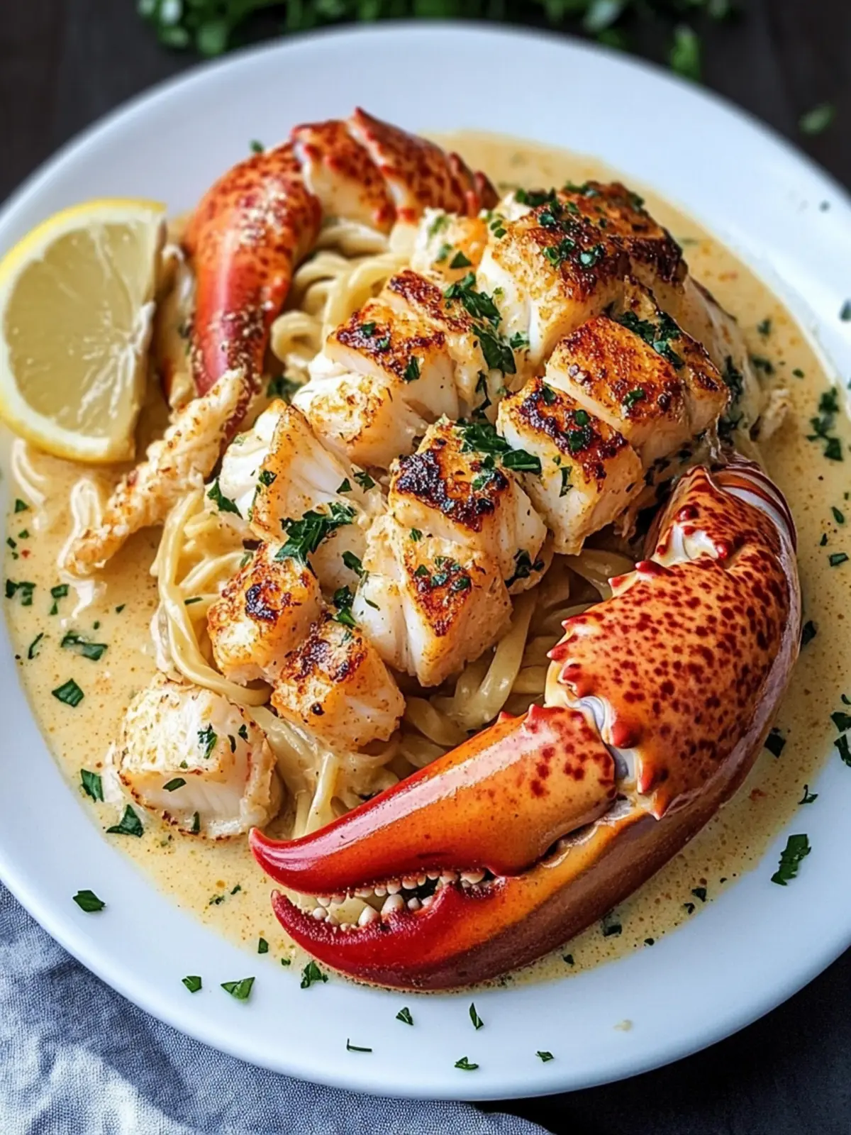 Cajun Lobster, Crab, and Salmon Alfredo is Irresistible Bliss 5 Cajun Lobster, Crab, and Salmon Alfredo is Irresistible!