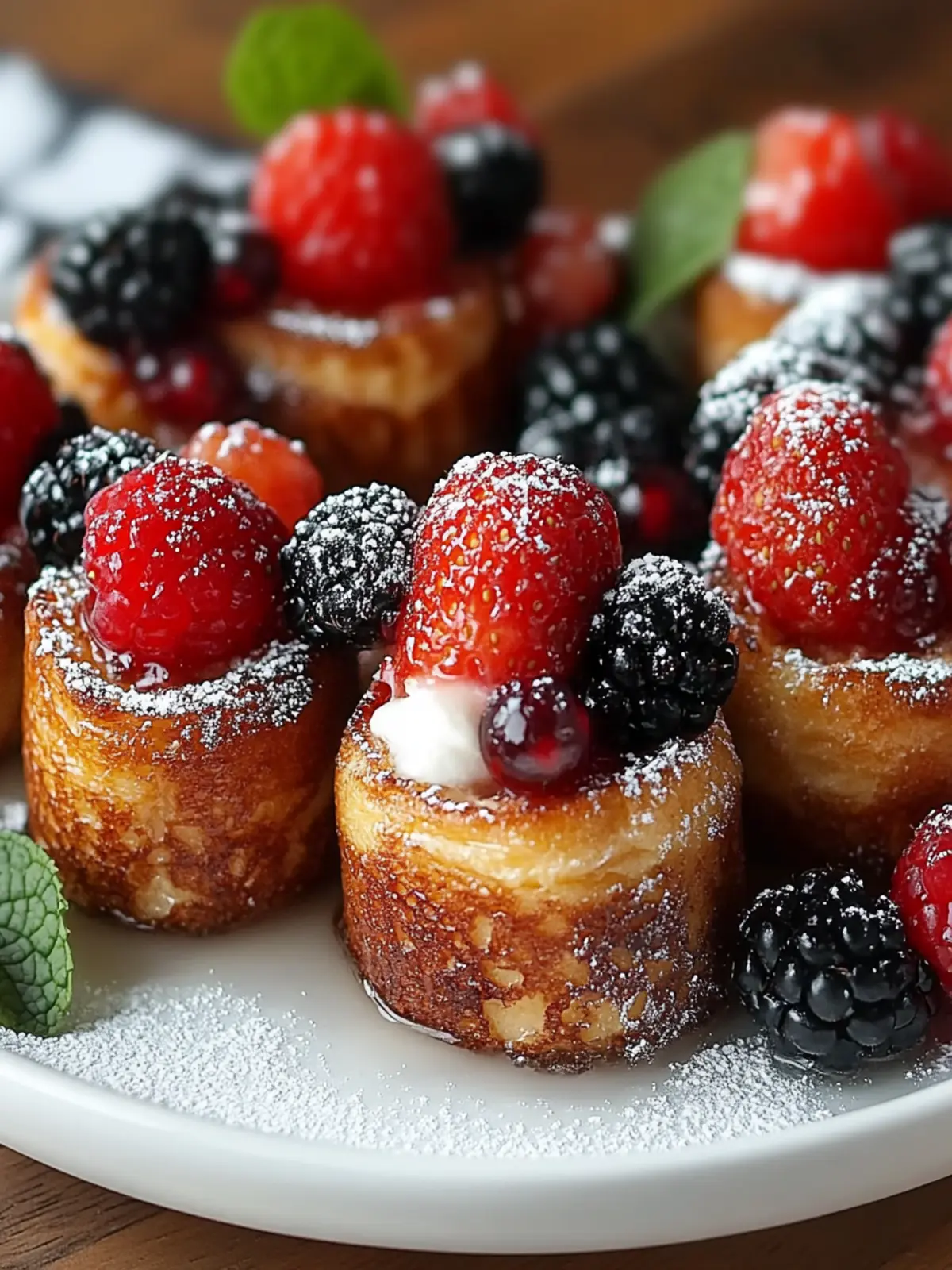 Mini French Toast Bites with Berries Recipe for Easy Mornings 5 Mini French Toast Bites with Berries Recipe
