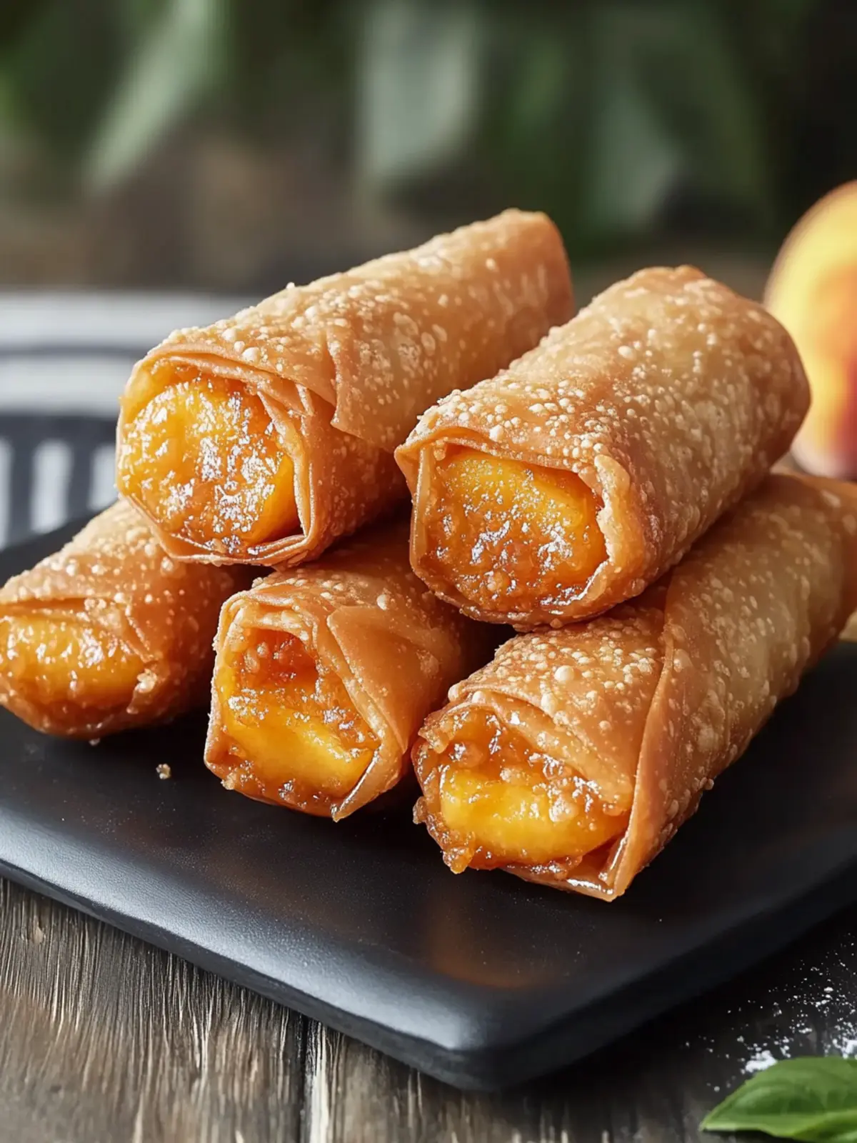 Peach Cobbler Egg Rolls – Quick 3-Step Dessert You'll Crave 2 Peach Cobbler Egg Rolls – Quick 3-Step Dessert You’ll Adore