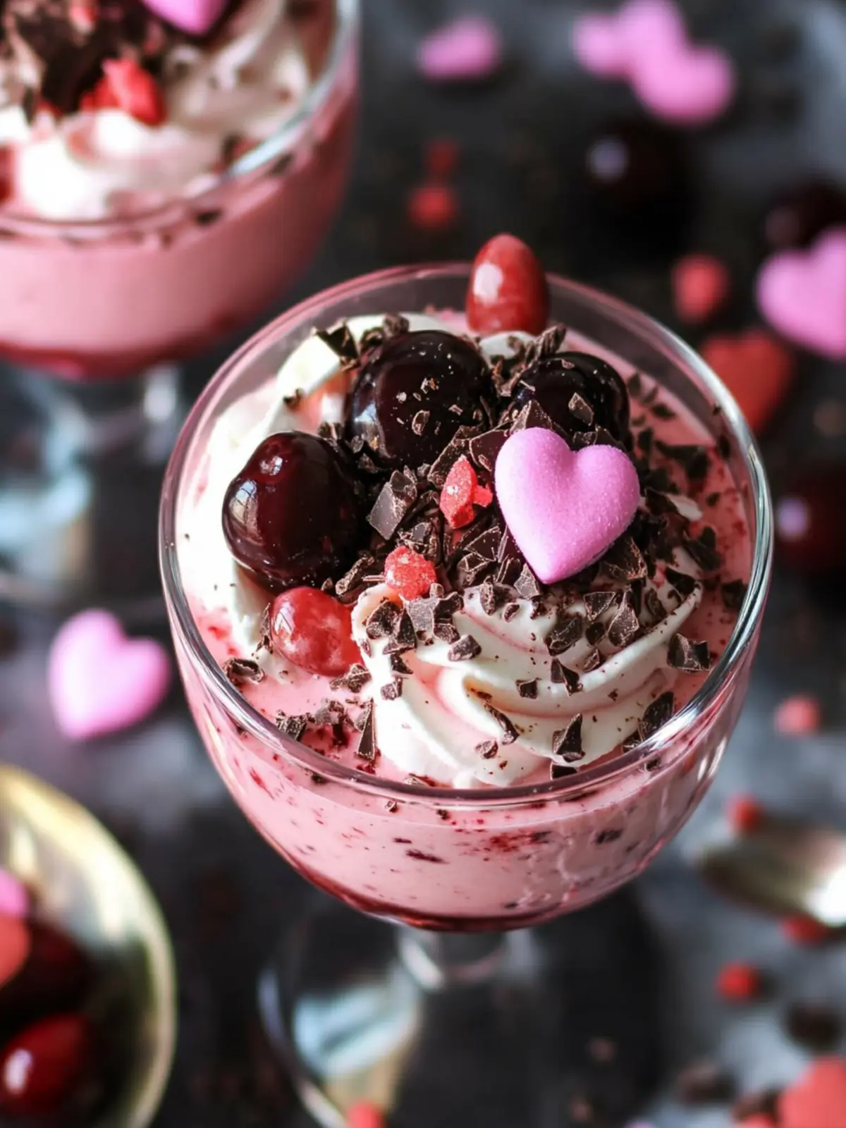 Valentine’s Day Parfait with Chocolate and Cherries Delight 4 Valentine’s Day Parfait with Chocolate and Cherries