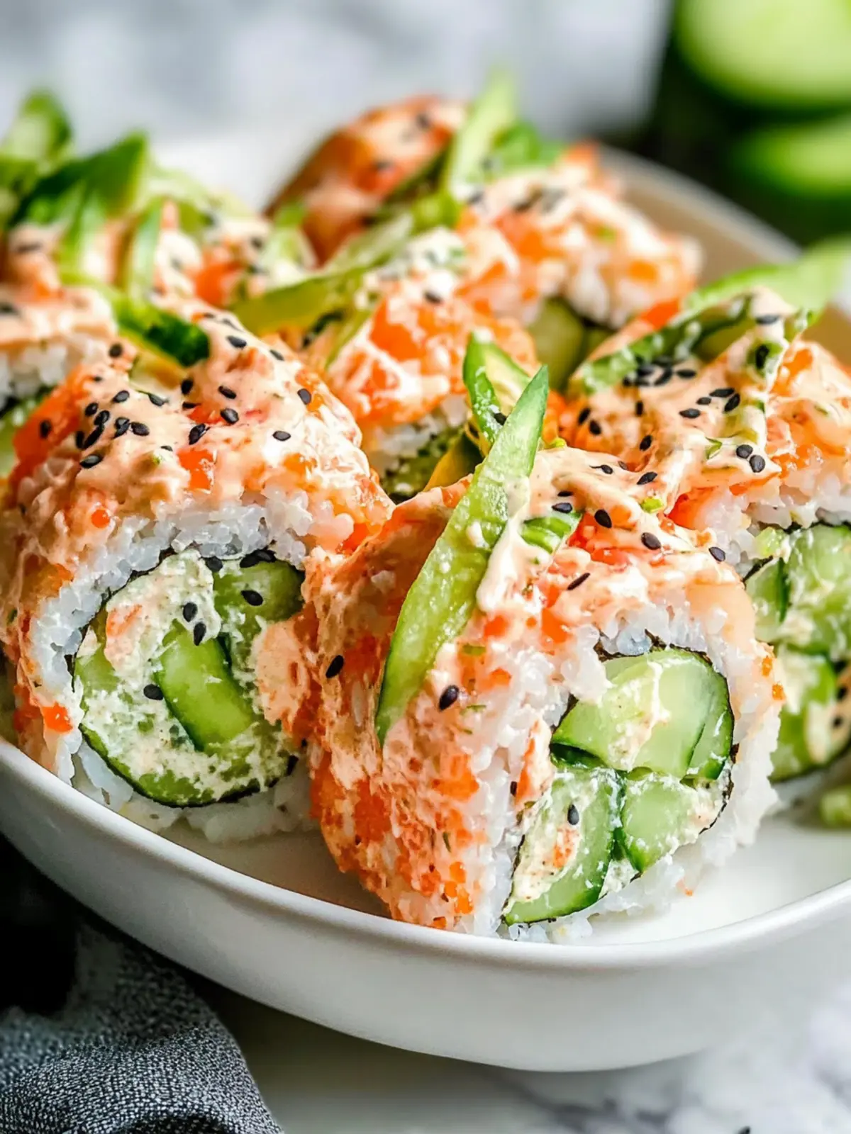 So Fresh Cucumber California Roll Salad You'll Love Instantly 3 SO FRESH CUCUMBER CALIFORNIA ROLL