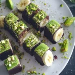 Pistachio Chocolate Banana Sushi: A Fun 3-Ingredient Treat 3 Pistachio chocolate banana sushi