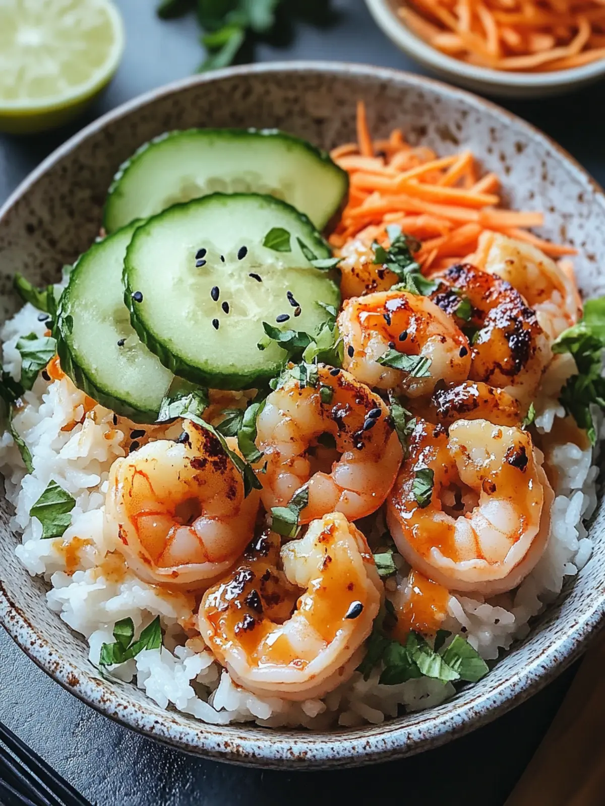 Delicious Shrimp Rice Bowls with Spicy Mayo in Just 30 Minutes 4 Shrimp Rice Bowls with Spicy Mayo