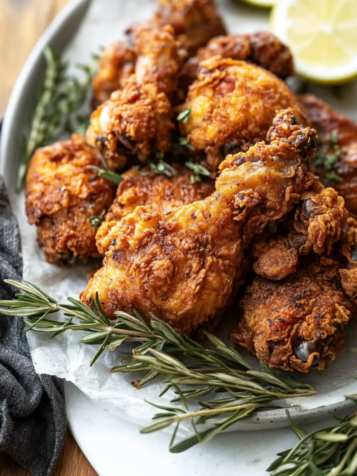 Flavor-Loaded Buttermilk Fried Chicken with Garlic & Herbs 3 Favorite Buttermilk Fried Chicken with Fresh Herbs & Garlic