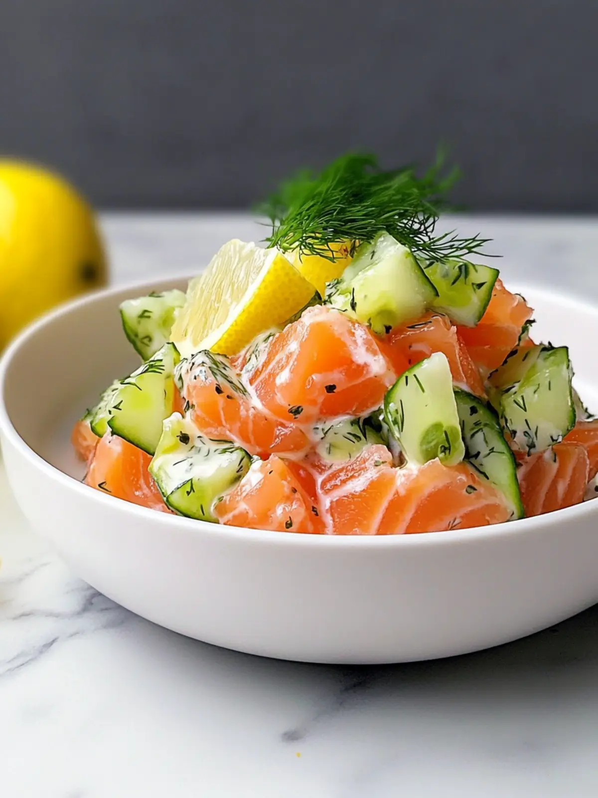 Creamy Lemon-Dill Salmon Tartare: Effortlessly Elegant Appetizer 3 Creamy Lemon-Dill Salmon Tartare