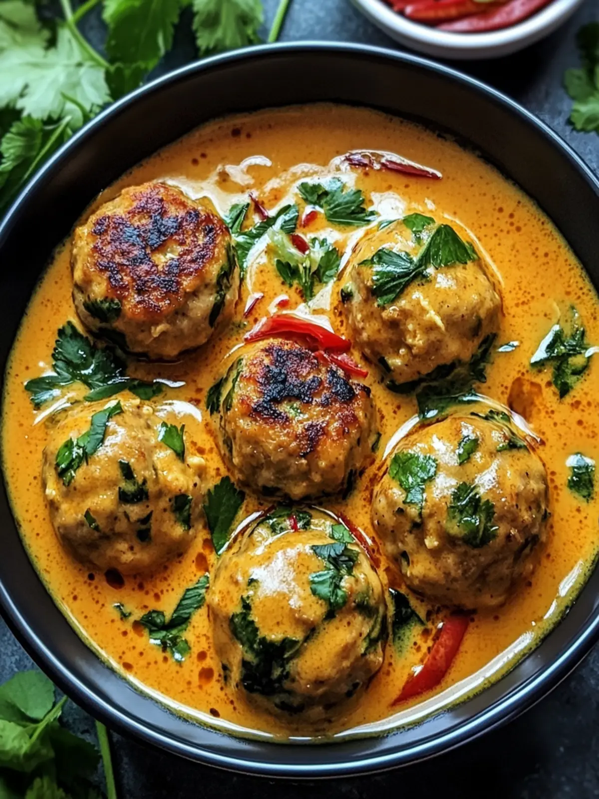 Thai Chicken Meatballs in Coconut Curry for Cozy Nights 5 Thai Chicken Meatballs in Coconut Curry
