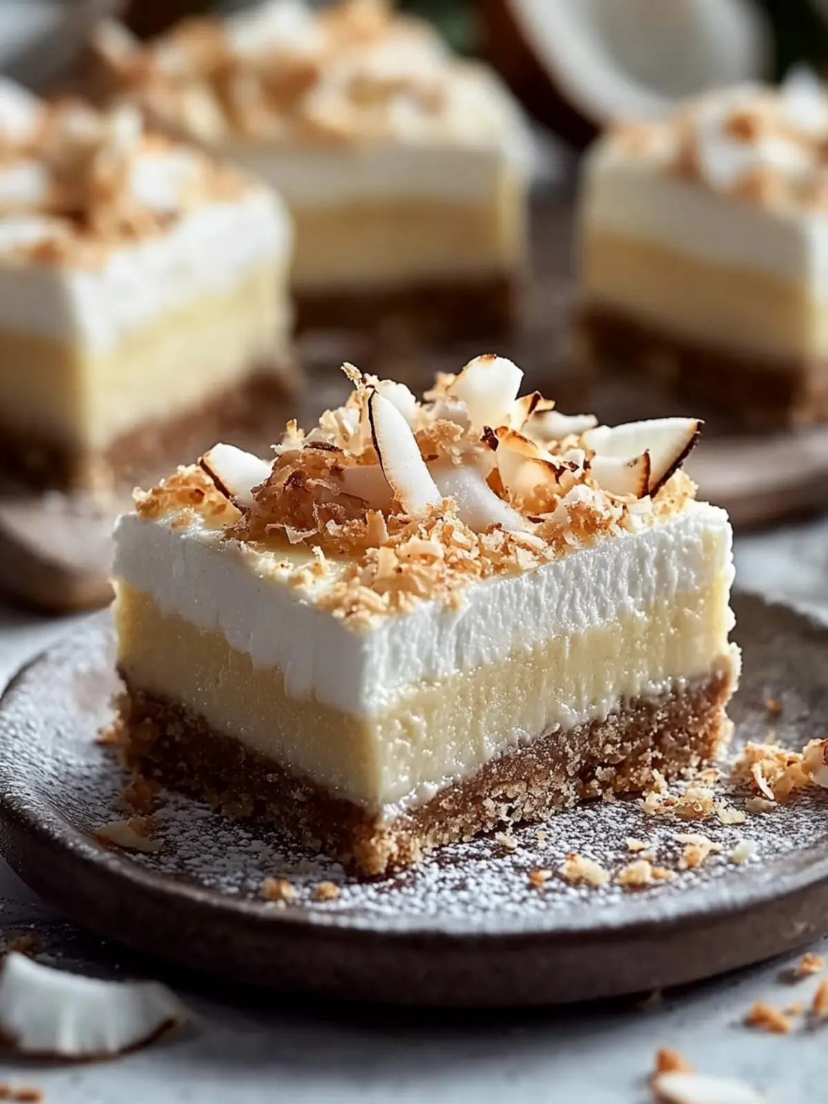 Coconut Cream Pie Bars: Easy Treat for Tropical Flavor Lovers 3 Coconut Cream Pie Bars
