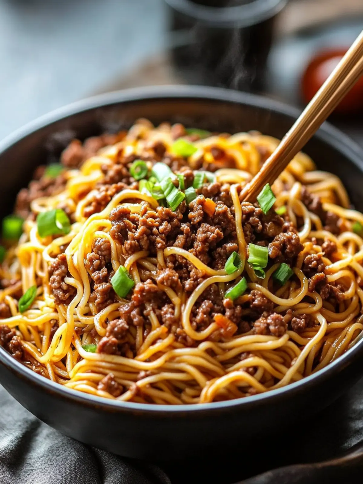Irresistible Mongolian Ground Beef Noodles in 30 Minutes 5 Mongolian Ground Beef Noodles
