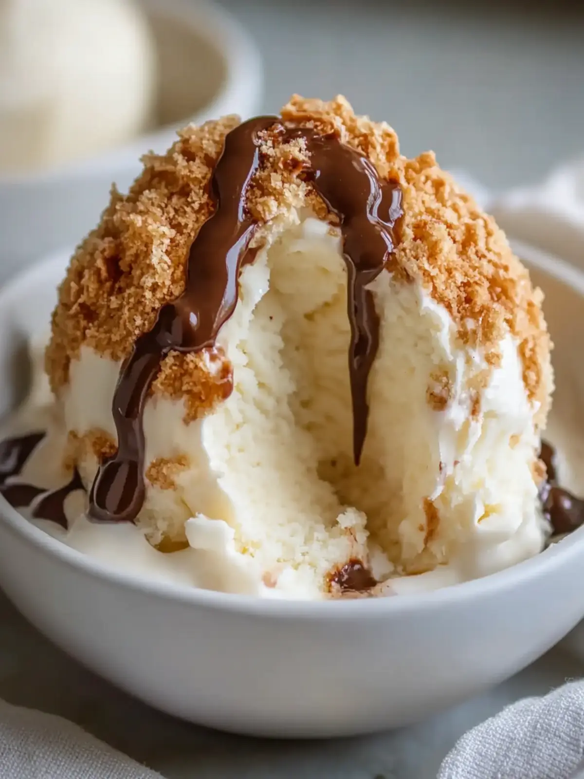 Crispy Air Fryer Fried Ice Cream: Indulgence without Mess 2 Crispy Air Fryer Fried Ice Cream : No Deep Frying Needed!