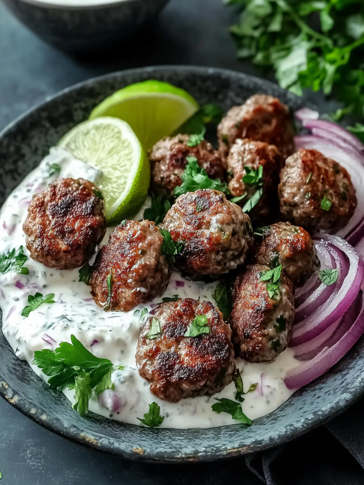 Savory Easy Beef Kofta with Garlic Yogurt Sauce Recipe 3 Easy Beef Kofta with Garlic Yogurt Sauce Recipe