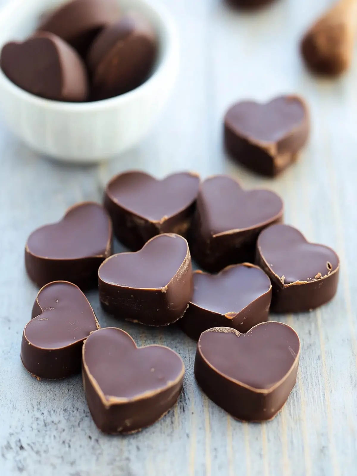 Peanut Butter Chocolate Hearts: Sweet Homemade Love Bites 3 Peanut Butter Chocolate Hearts