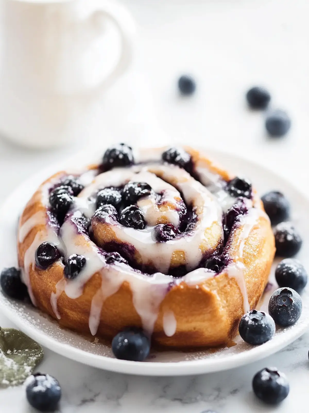 Blueberry Cinnamon Rolls [55 Minutes]