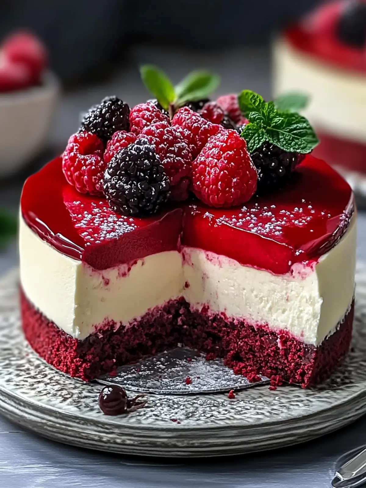 Red Velvet Cheesecake: The Ultimate Indulgent Delight 4 Red Velvet Cheesecake