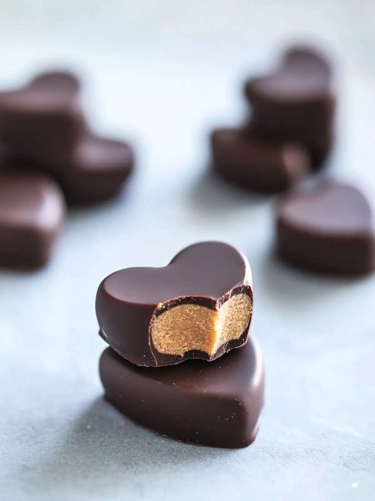Peanut Butter Chocolate Hearts: Sweet Homemade Love Bites 5 Peanut Butter Chocolate Hearts