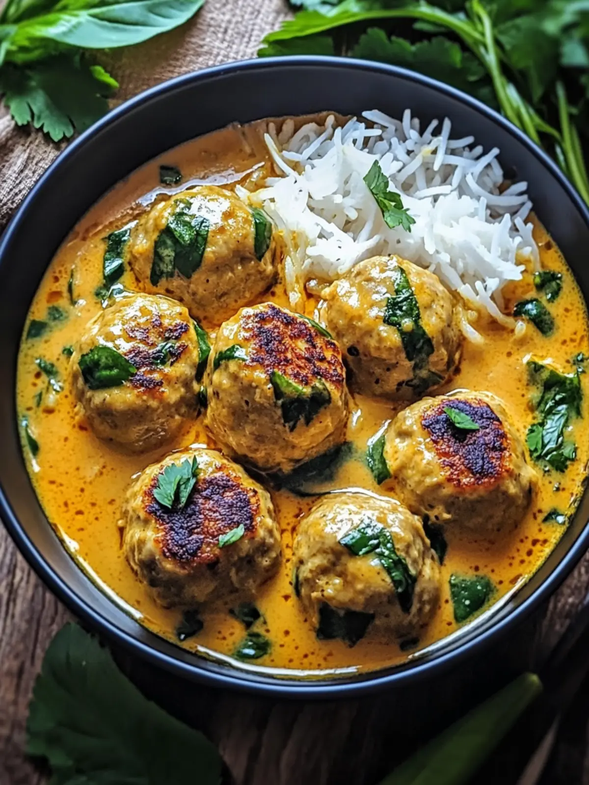 Thai Chicken Meatballs in Coconut Curry for Cozy Nights 4 Thai Chicken Meatballs in Coconut Curry