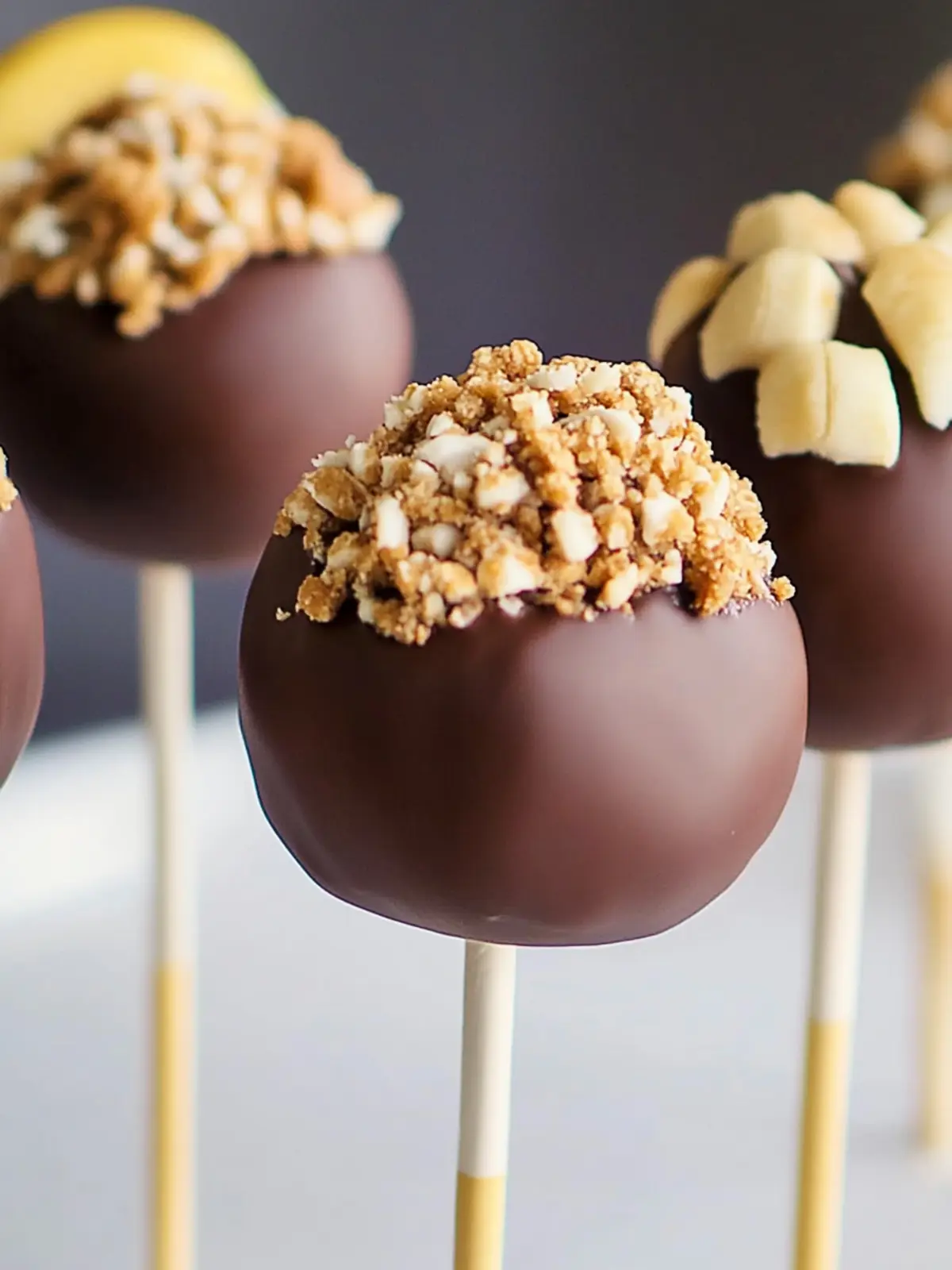 Decadent Peanut Butter and Banana Cake Pops for Easy Fun 4 Peanut butter and banana Cake Pops