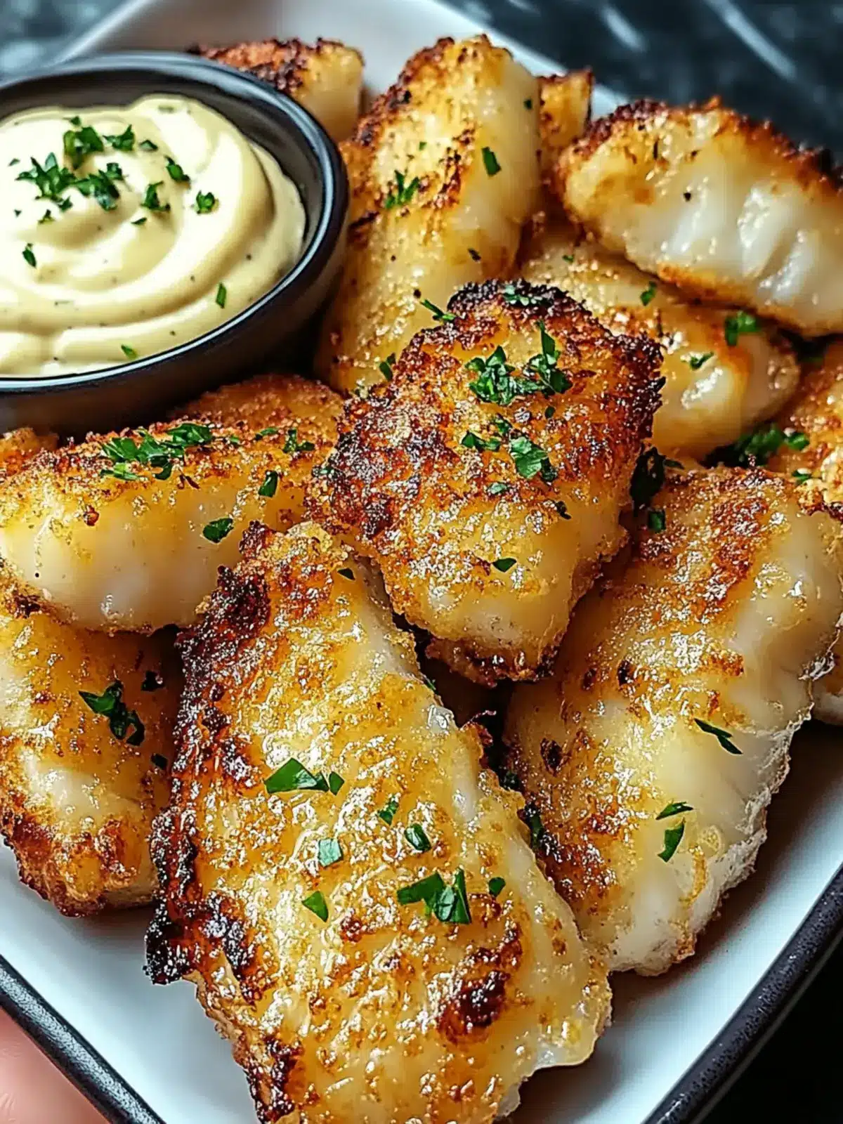 Lemon Butter Fish Bites with Garlic Aioli for Easy Entertaining 3 Lemon Butter Fish Bites with Garlic Aioli