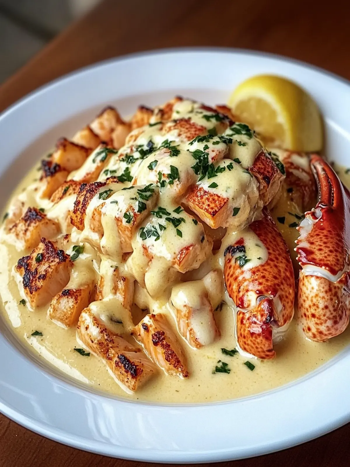 Cajun Lobster, Crab, and Salmon Alfredo is Irresistible Bliss 3 Cajun Lobster, Crab, and Salmon Alfredo is Irresistible!