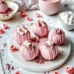 Delicious Pink Hot Chocolate Bombs: A Sweet Valentine's Treat 2 Pink Hot Chocolate Bombs