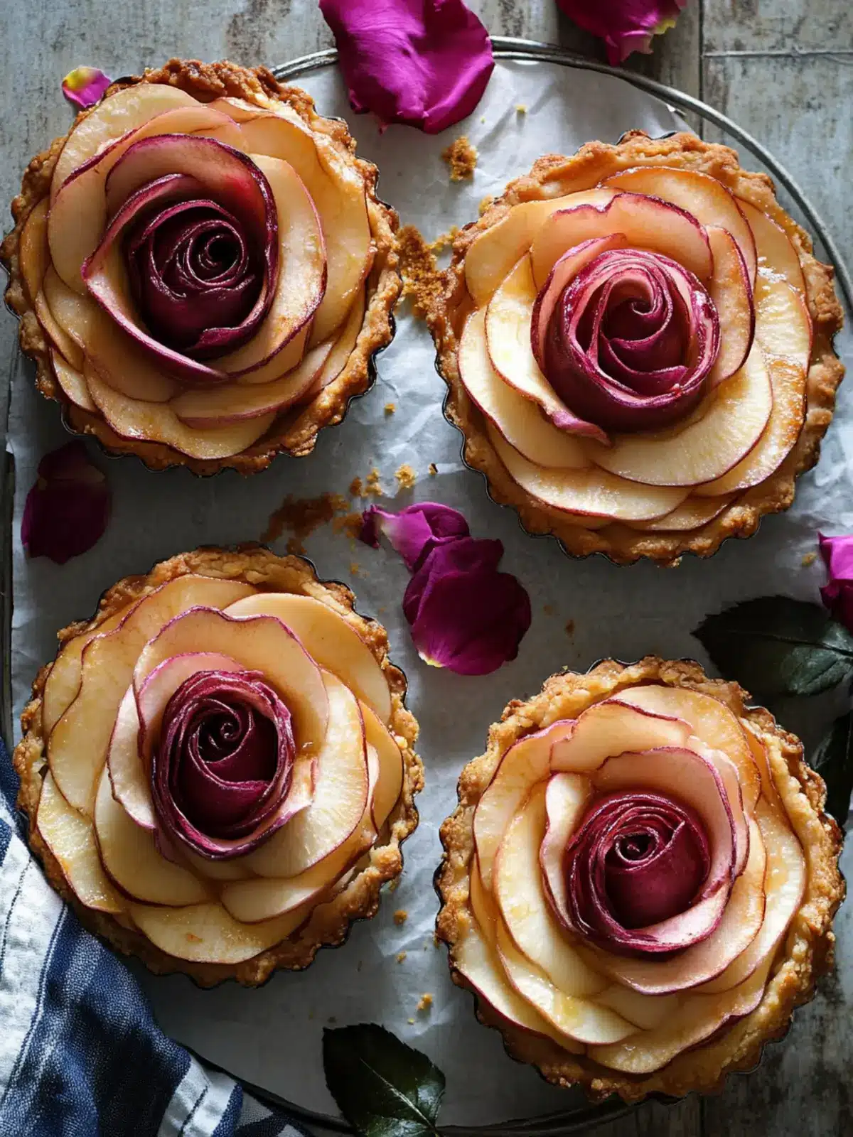 Delicious Apple Rose Frangipane Tarts – Two Irresistible Ways 2 Apple rose frangipane tarts – two ways