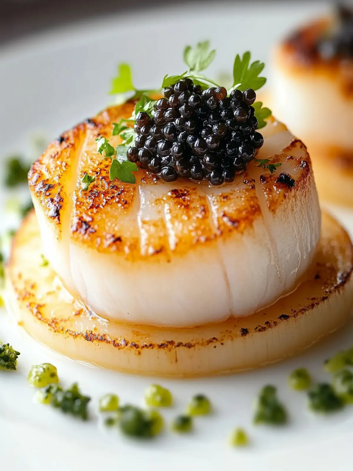 Best Seared Scallops with Caviar for an Elegant Dinner 4 Best Seared Scallops with Caviar
