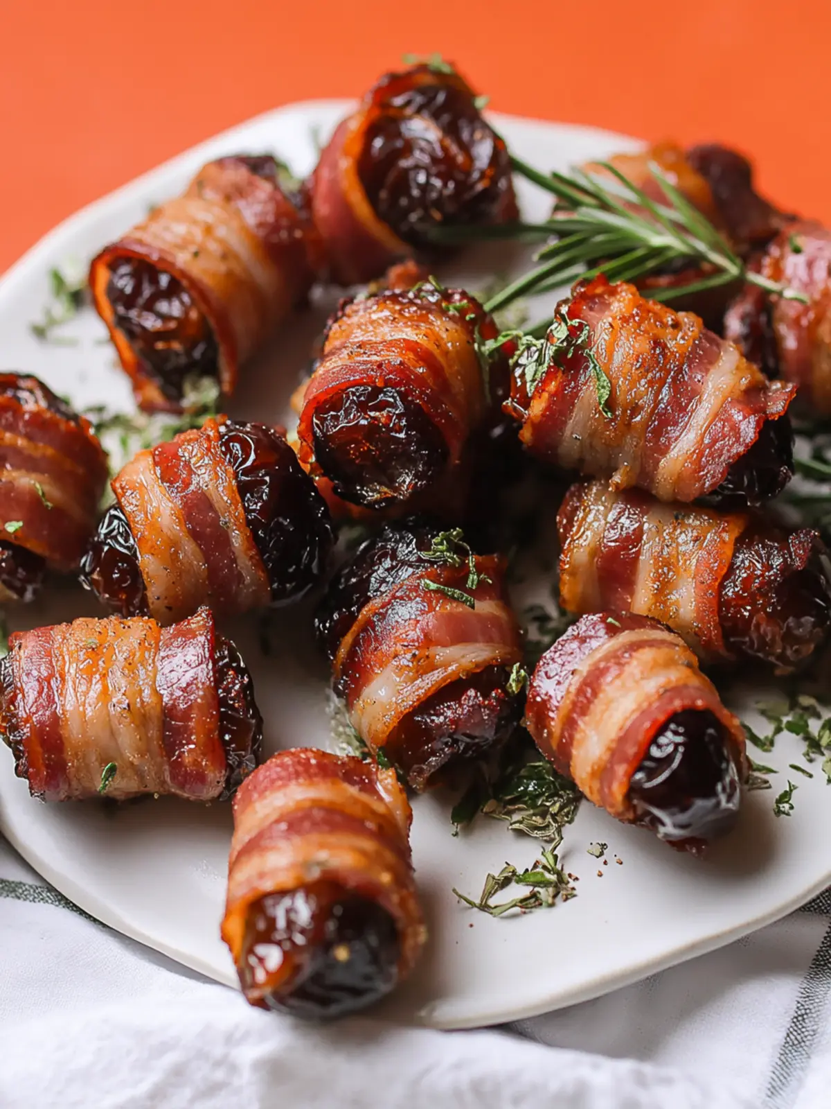 Maple-Dijon Glazed Devils on Horseback: Sweet Bacon Bliss 4 Maple-Dijon Glazed Devils on Horseback (Bacon Wrapped Dates)