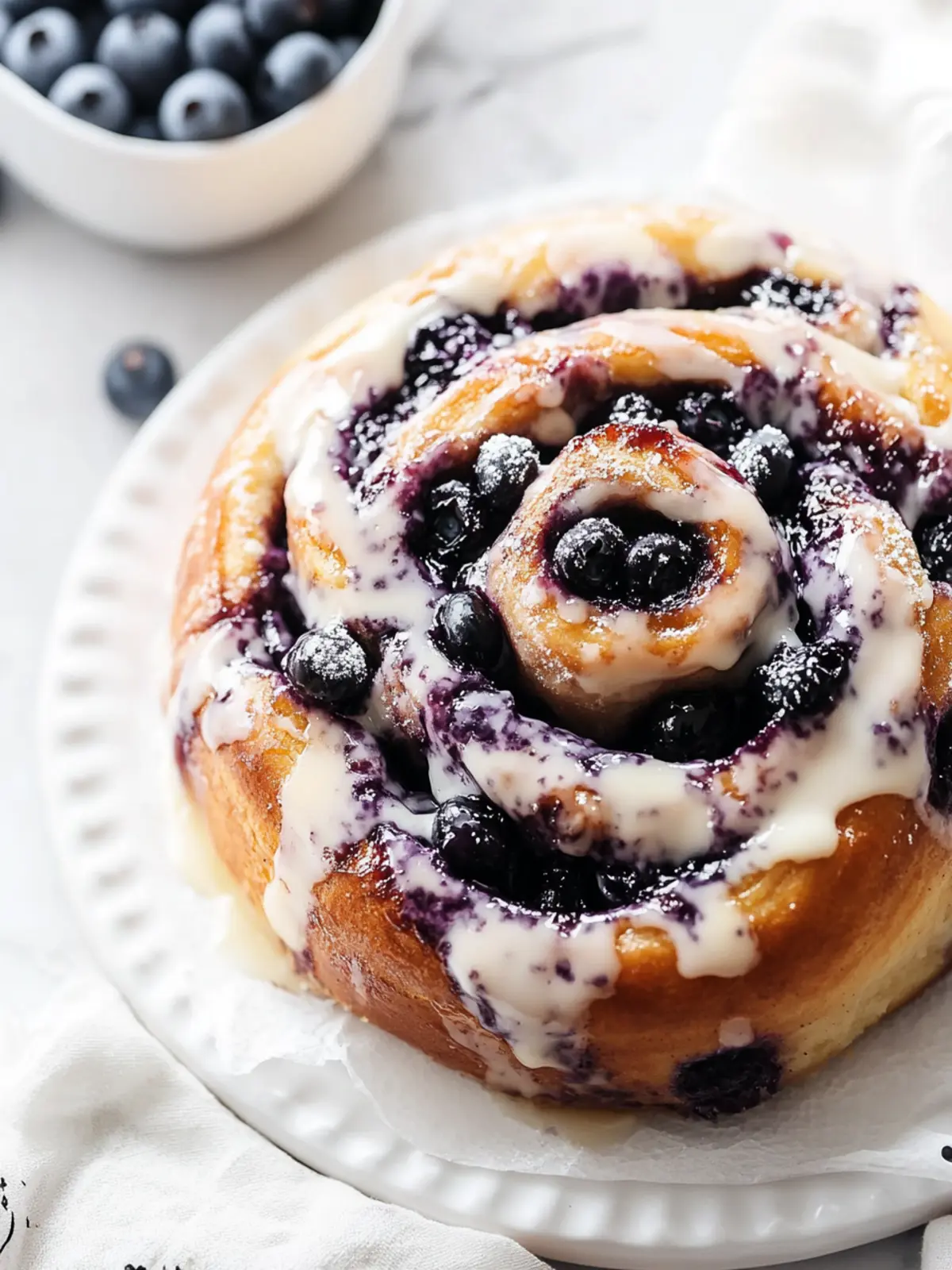 Blueberry Cinnamon Rolls [55 Minutes]