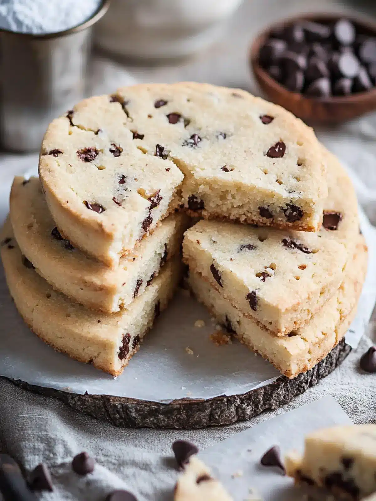 Melt-in-Your-Mouth Chocolate Chip Shortbread Cookies Recipe 5 Chocolate Chip Shortbread Cookies