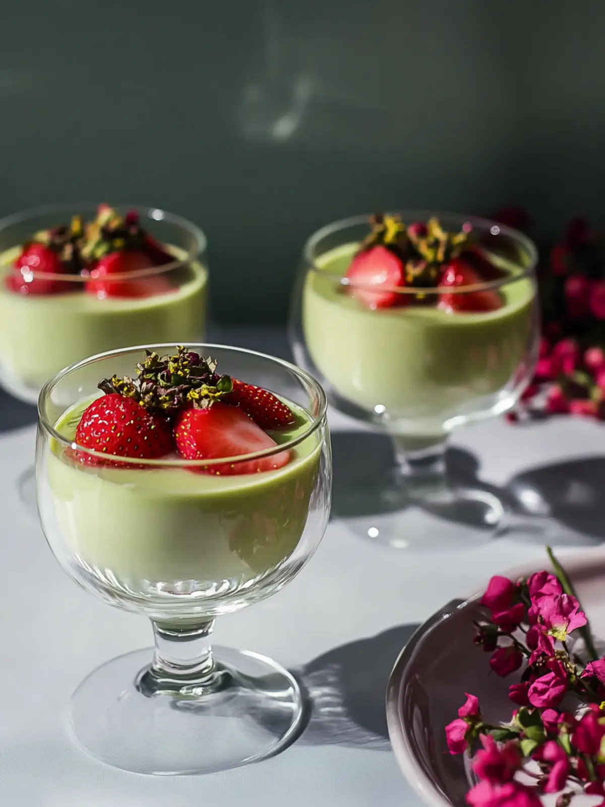 Indulge in Strawberry Matcha Panna Cotta for Guilt-Free Bliss 3 Strawberry Matcha Panna Cotta