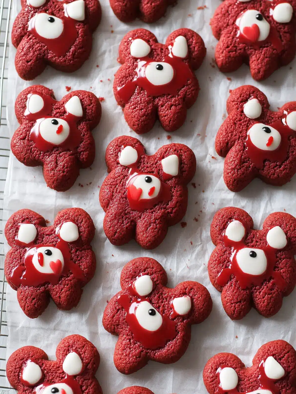 Irresistible Red Velvet Bear Cookies for Sweet Celebrations 5 Red Velvet Bear Cookies