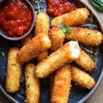 Crispy Homemade Mozzarella Sticks You'll Love to Share 5 Homemade Mozzarella Sticks