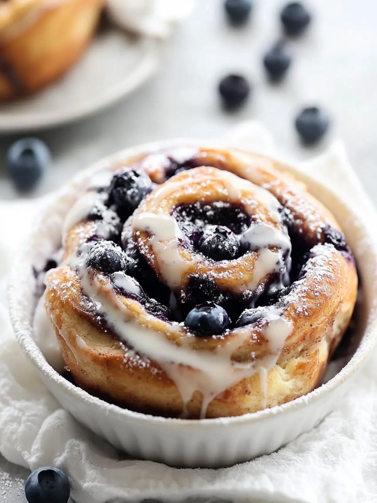 Blueberry Cinnamon Rolls [55 Minutes]