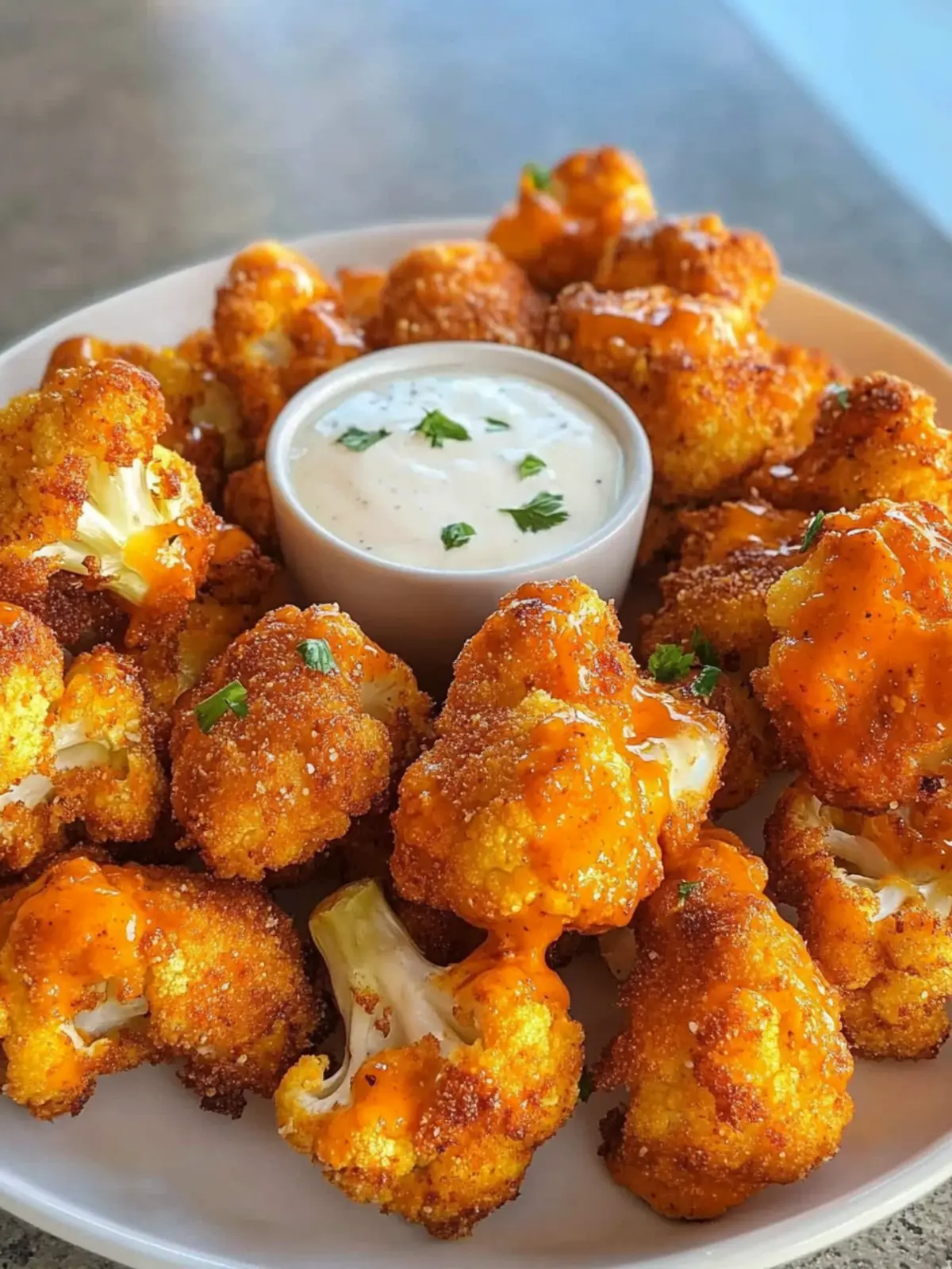 Irresistible Buffalo Cauliflower Bites in 30 Minutes Air Fryer 3 Irresistible Buffalo Cauliflower Bites in 30 Minutes (Air Fryer)