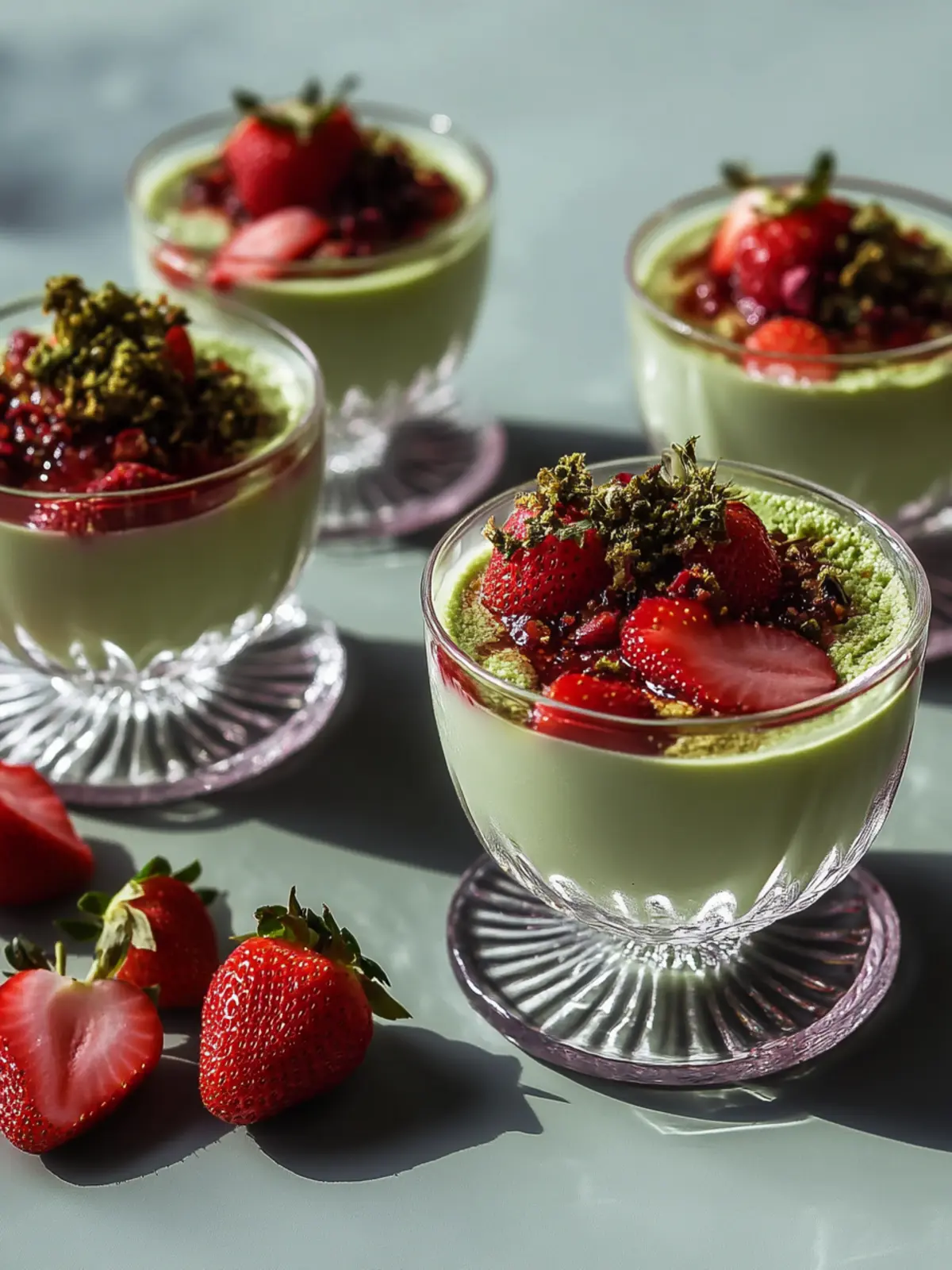Indulge in Strawberry Matcha Panna Cotta for Guilt-Free Bliss 5 Strawberry Matcha Panna Cotta