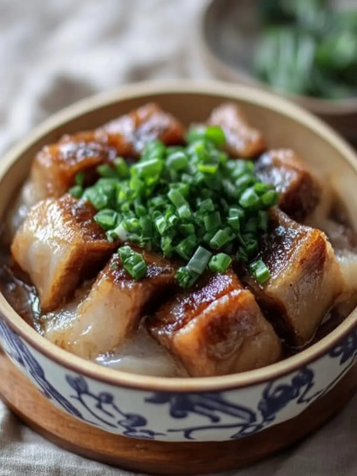 Delicious Woo Tau Kau Yoke: Tender Pork Belly & Taro Delight 3 Woo Tau Kau Yoke (Steamed Pork Belly & Taro)