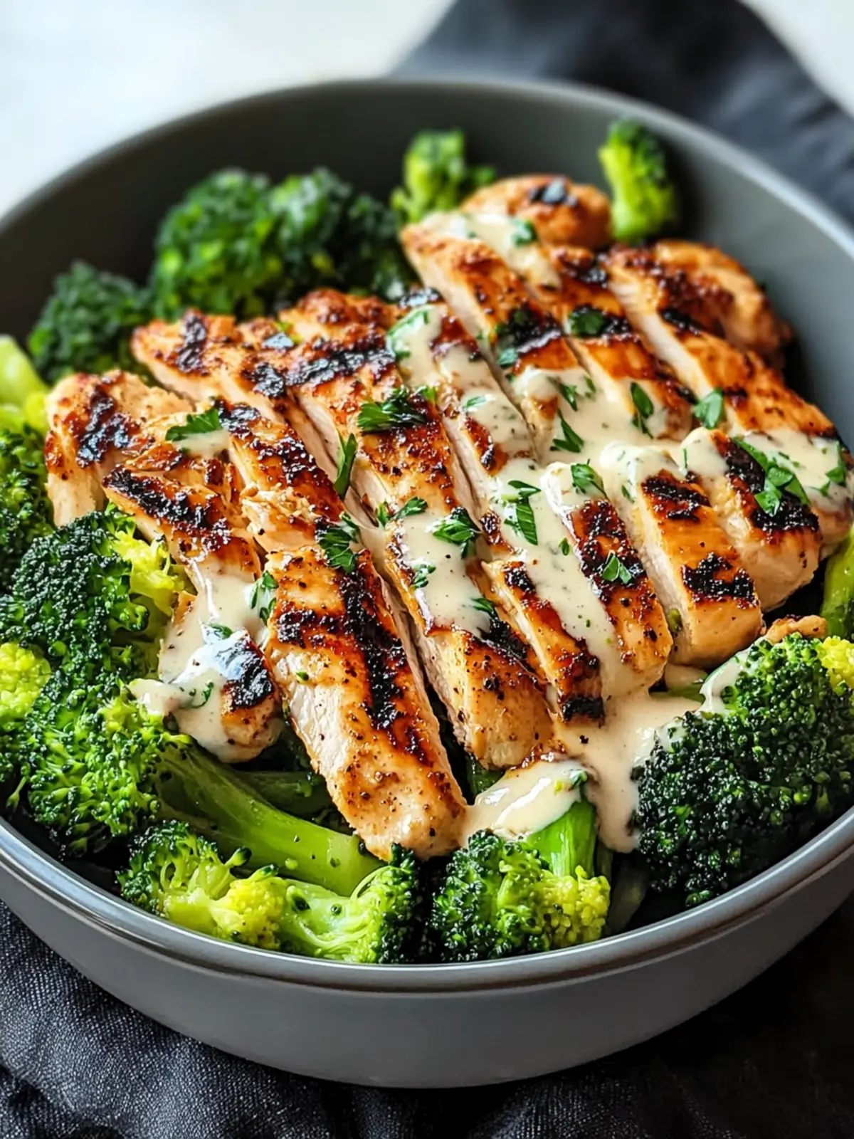 Savor These Grilled Chicken & Broccoli Bowls Tonight! 4 Grilled Chicken & Broccoli Bowls