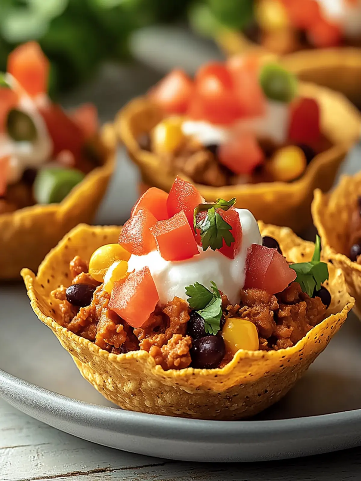 Taco Cups with Tostitos Scoops Recipe for Ultimate Game Day Fun 3 Taco Cups with Tostitos Scoops Recipe