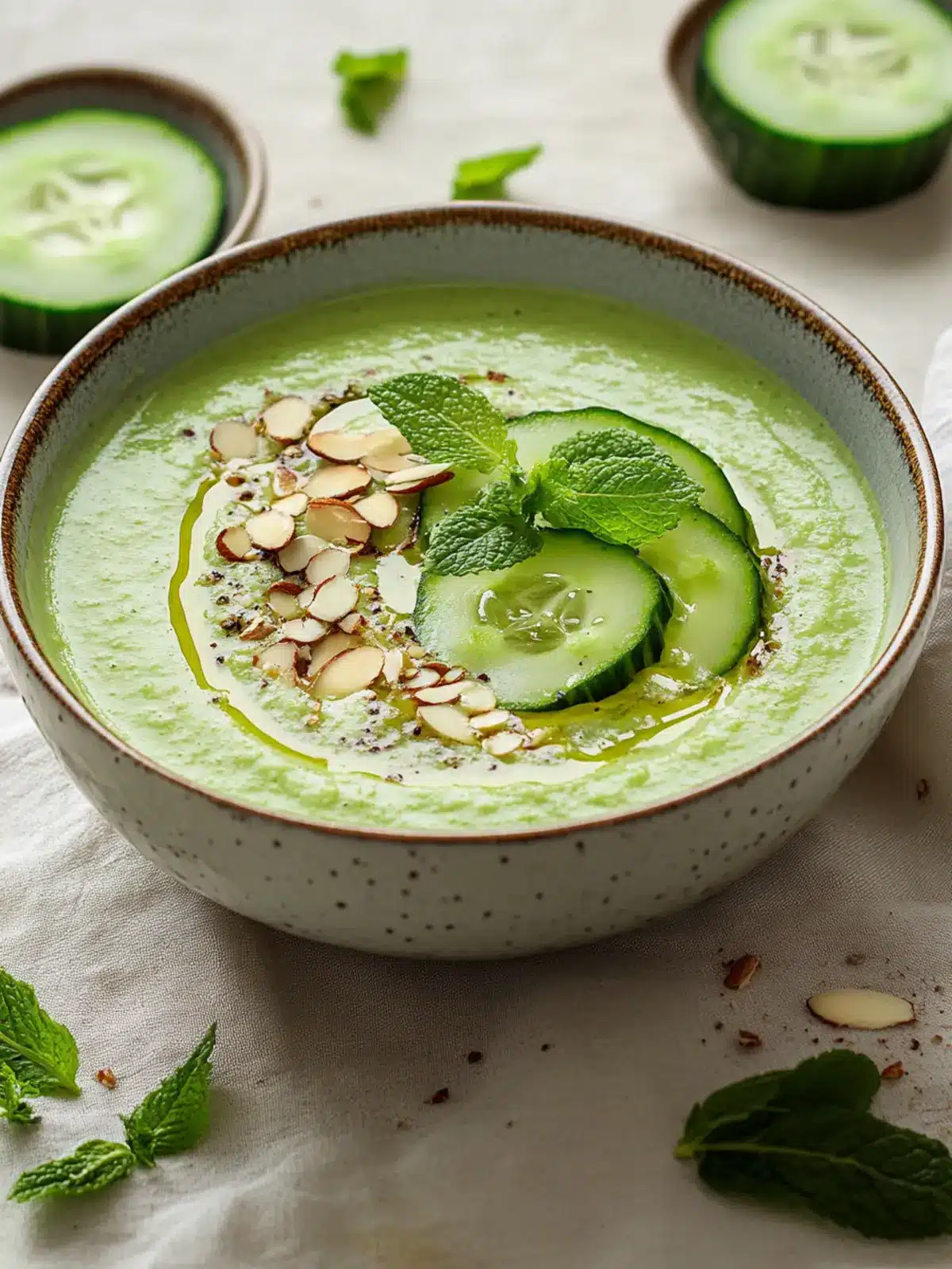 Cucumber Almond Gazpacho: Your New Favorite No-Cook Delight 2 Cucumber Almond Gazpacho