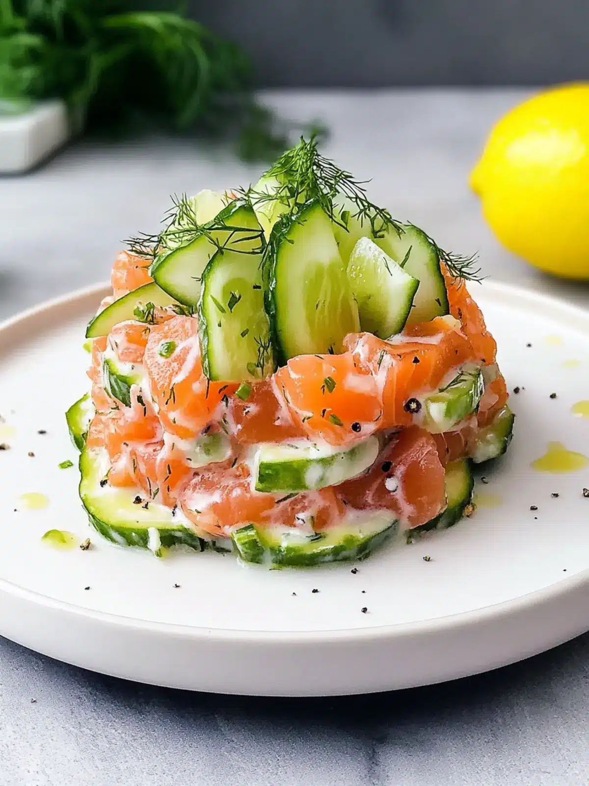 Creamy Lemon-Dill Salmon Tartare: Effortlessly Elegant Appetizer 5 Creamy Lemon-Dill Salmon Tartare